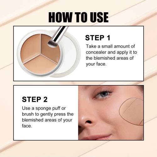 Three-Color Concealer Palette