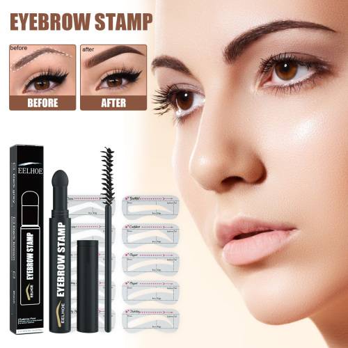 Eyebrow Stamp & Stencil Kit with Brush