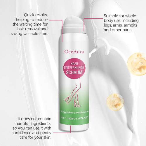 Gentle Hair Removal Spray for Underarms, Legs & Arms