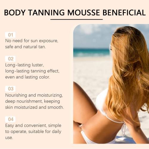 Bronzing Body Mousse with Hyaluronic Acid