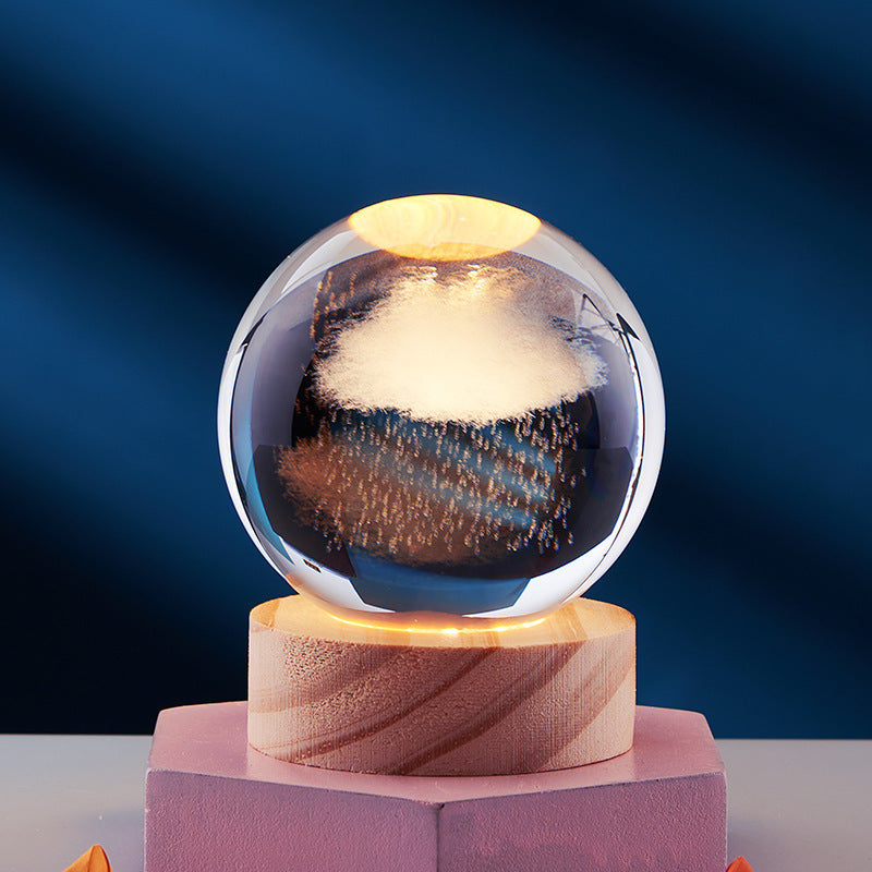 3D Crystal Ball Night Lamp zavevo
