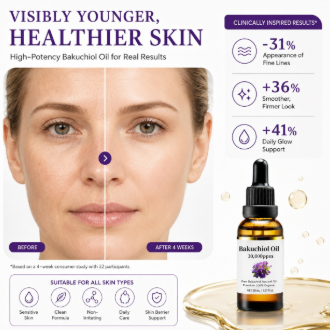 Bakuchiol Daily Hydrating Face Oil, Fast-Absorbing & Smoothing