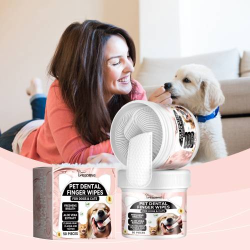 Pet Finger Toothbrush Wipes