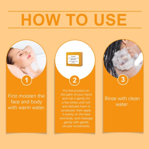 Lemon Turmeric Kojic Acid Soap, Face & Body Cleanser