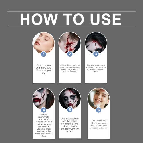 Halloween Fake Blood Makeup Set