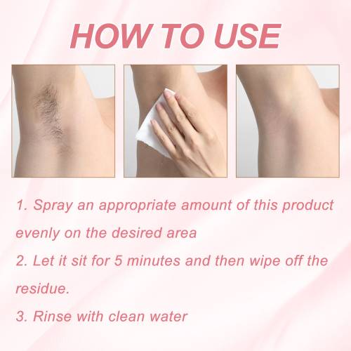 Underarm Hair Removal Spray with Honey & Aloe