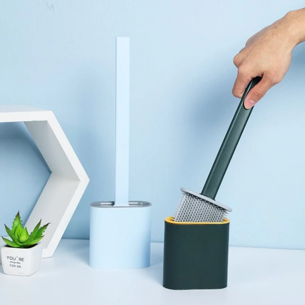 zavevo | FlexiClean Toilet Brush – Hygienic Silicone Design for Easy Cleaning