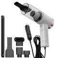 Car Vacuum Cleaner Handheld with 12v Corded Power and Crevice Brush Attachments Steam