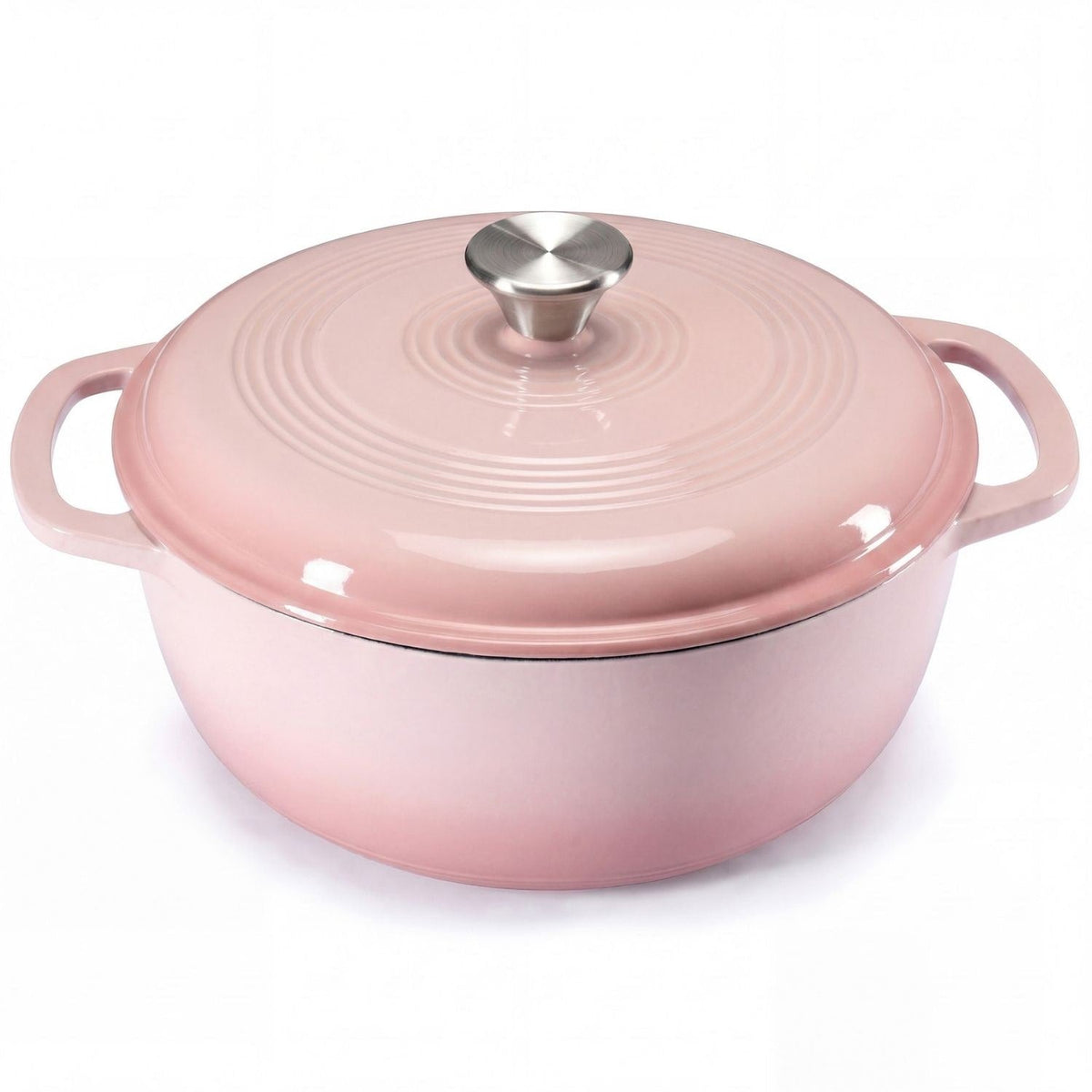 Cast Iron Dutch Oven Pot for Bread Baking and Braising with Dual Handles 6 Quart 5