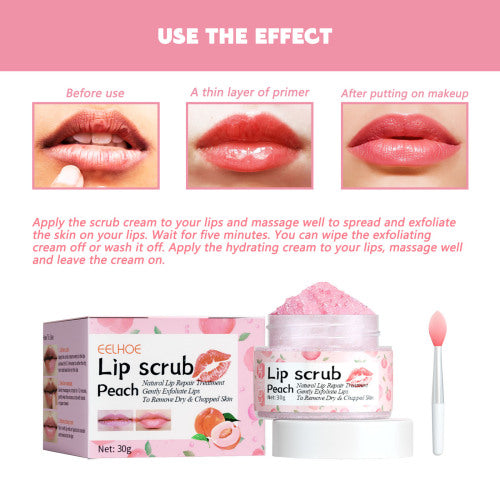Peach Lip Scrub with Vitamin E