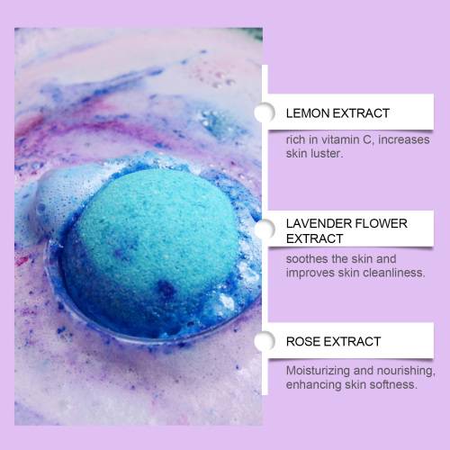 Floral Bath Salt Balls, Lavender & Rose
