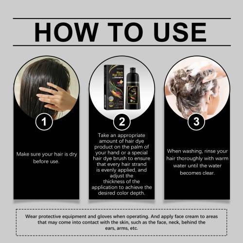 Black Herbal Color Shampoo with Ginseng & Reishi