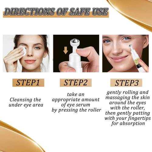 Snail Peptide Roller Eye Cream for Puffiness & Fine Lines