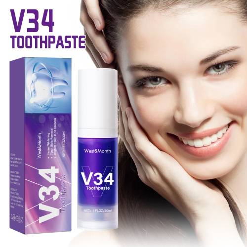 V34 Purple Foam Toothpaste