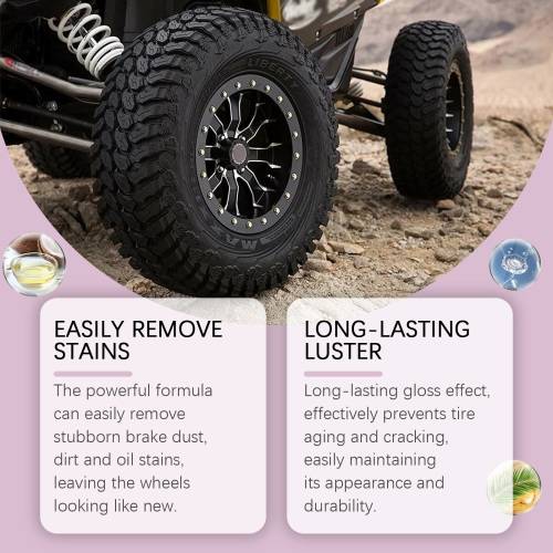 Heavy-Duty Wheel Foam Cleaner, Dust-Repellent