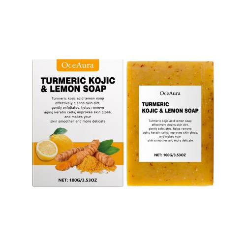 Lemon Turmeric Kojic Acid Soap for Face & Body