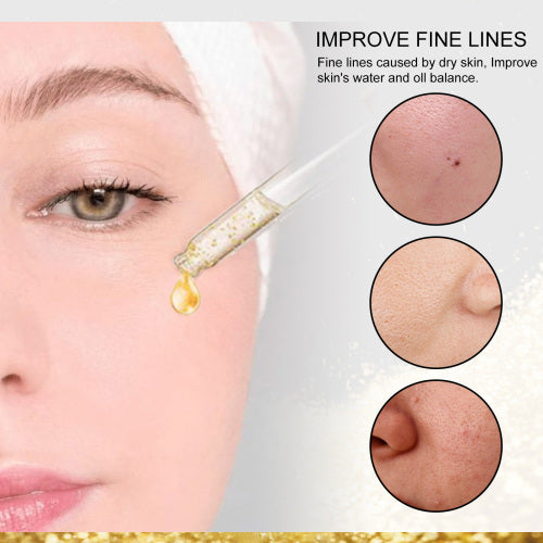 24K Gold Face Essence, Hydrating & Brightening Serum, 30 ml