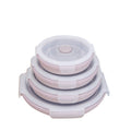 Collapsible Airtight Food Storage Containers with Silicone Lids and Lunch Prep Design