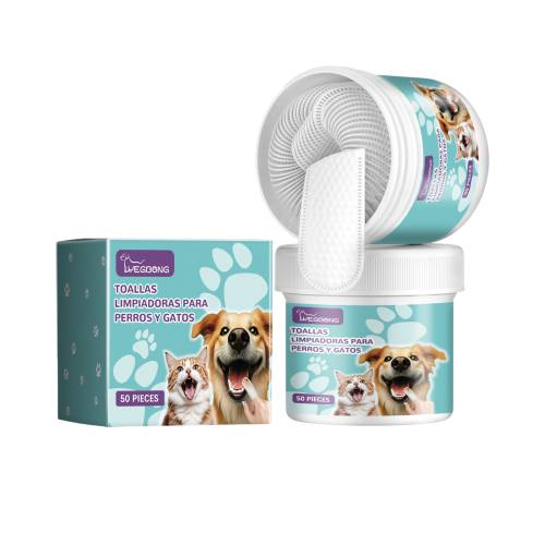 Pet Tooth Cleaning Finger Wipes
