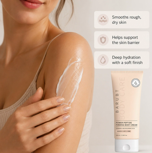 Niacinamide & Ceramide Body Cream, Hydrating & Smoothing Moisturizer