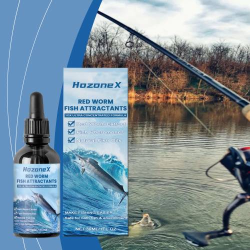 Red Worm Fishing Bait Attractant