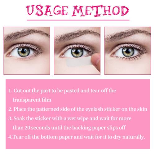 Lash Transfer Stickers, Easy Wear