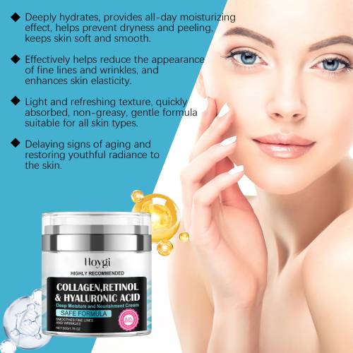 Collagen Face Cream with Hyaluronic Acid & Vitamin E