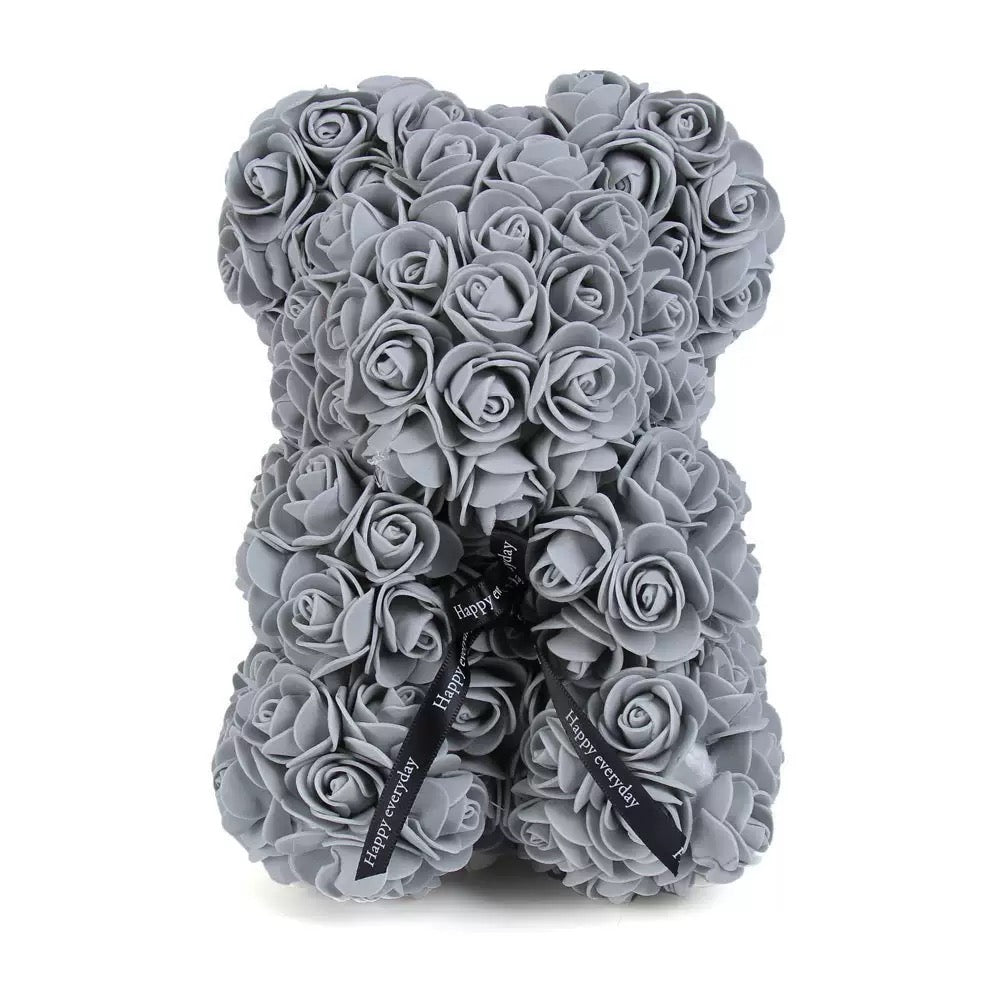 Rose Bear Valentine's Gift, Artificial Flower Bear in Multiple Colors