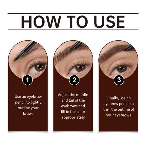 Four-Tip Brow Pen, Waterproof