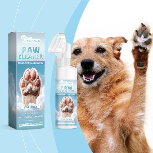 No-Rinse Dog Paw Foam