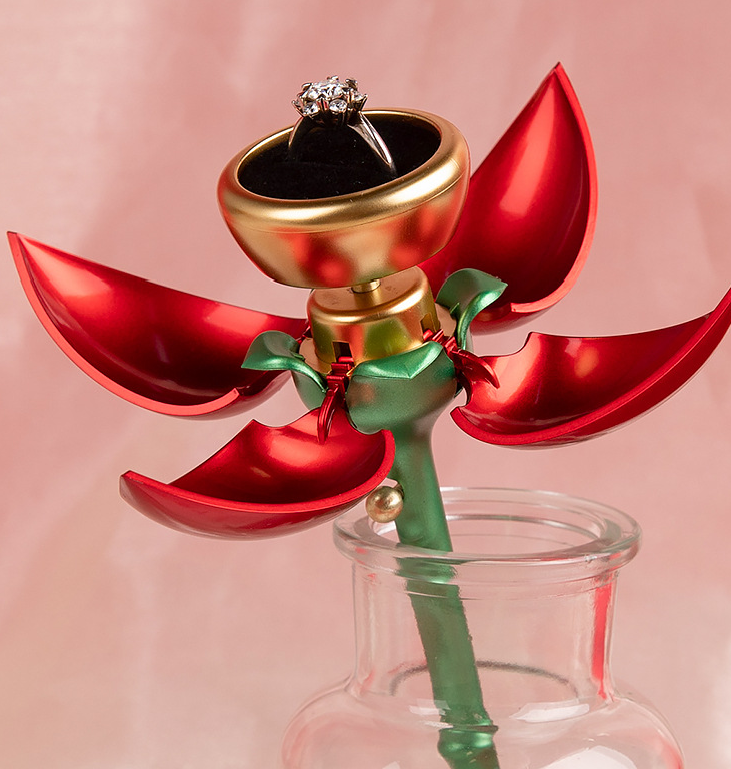 Rose Flower Jewelry Box, Valentine's Day Gift Box