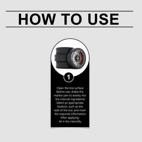 Tire Paint Marker, Fade-Resistant