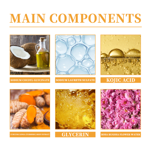 Turmeric Kojic Acid Brightening Cleanser with Rose Water