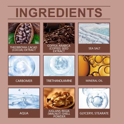 Coffee Sea Salt Body Scrub, Exfoliating & Moisturizing