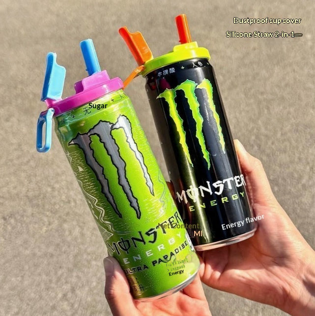 Foldable Straw Lid, Spill-Resistant Silicone Cup Cover