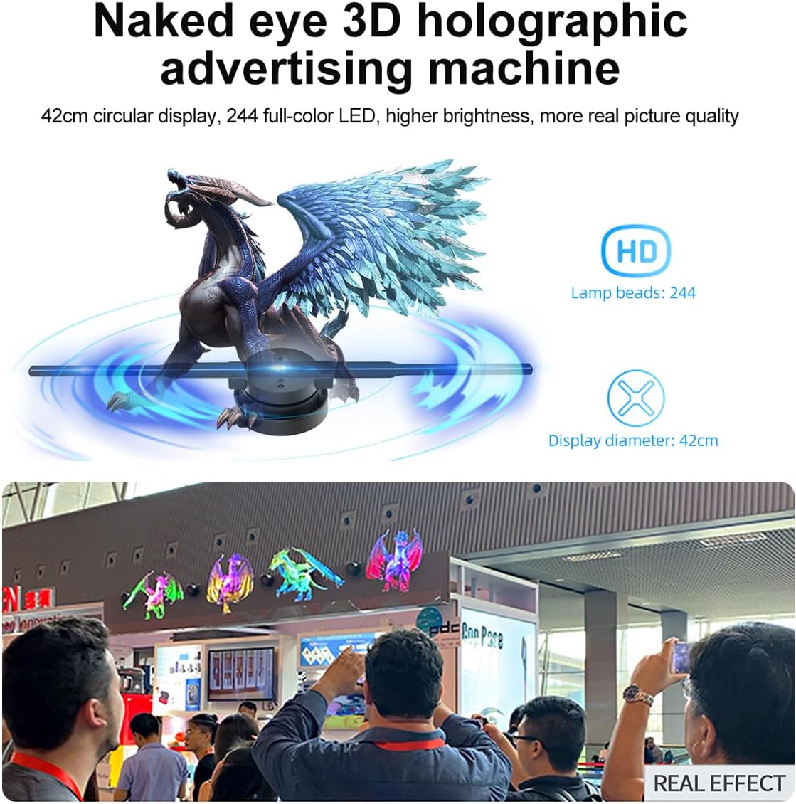 3D Hologram LED Fan Projector | zavevo