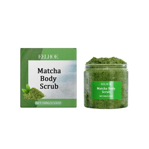 Matcha Sea Salt Body Scrub with Peppermint & Vitamin E