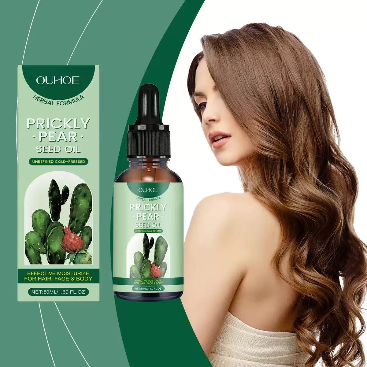 Cactus Oil with Argan & Vitamin E for Hair, Face & Body