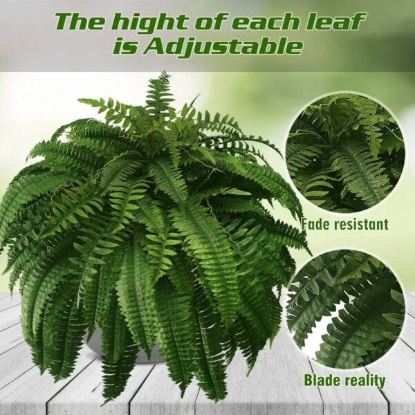 zavevo | UV Resistant Lifelike Artificial Boston Fern