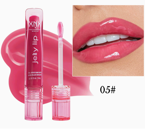 Plumping Lip Oil, Mirror-Shine Liquid Lipstick with Non-Sticky Glass-Lip Finish