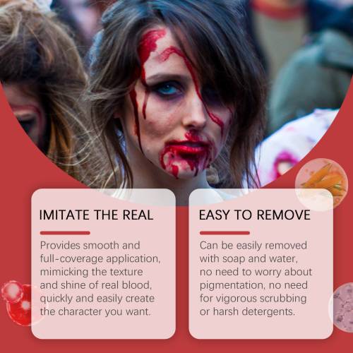 Halloween Fake Blood Set, Lifelike