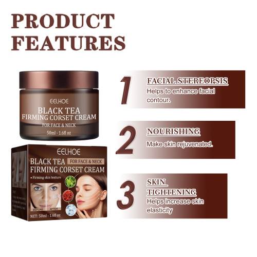 Black Tea Firming Face Cream with Peptide & Goji