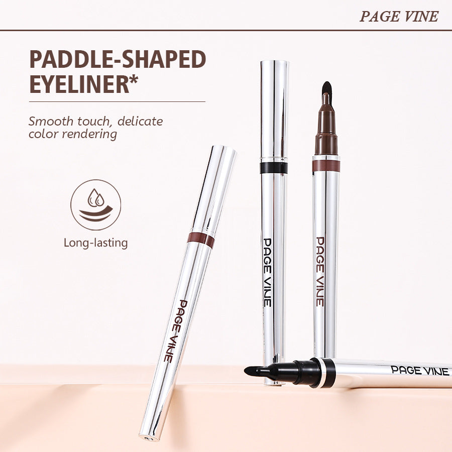 Waterproof Quick-Dry Liquid Eyeliner Pen, Long-Lasting, Black or Brown