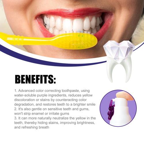 V34 Purple Whitening Toothpaste