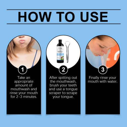 Coconut Mint Oil Pulling Mouthwash