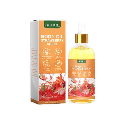 Strawberry Body Massage Oil with Jojoba & Argan