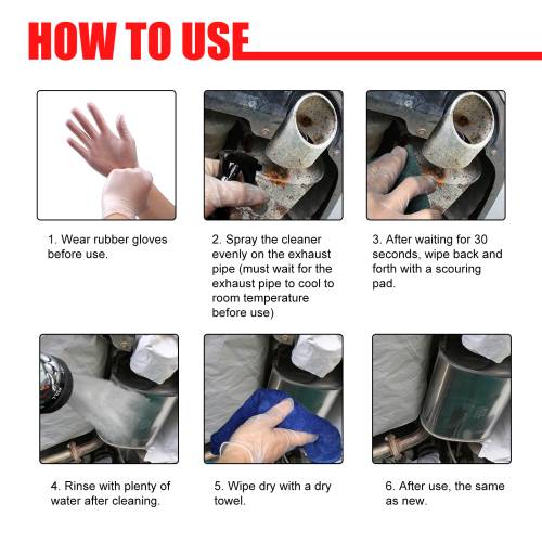 Exhaust Pipe Rust Cleaner, 30 ml Set