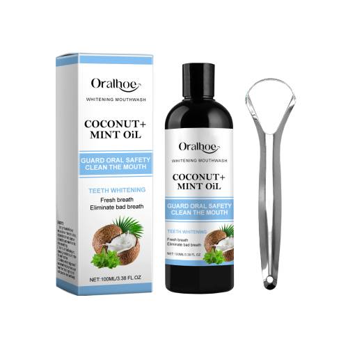Coconut Mint Oil Pulling Mouthwash