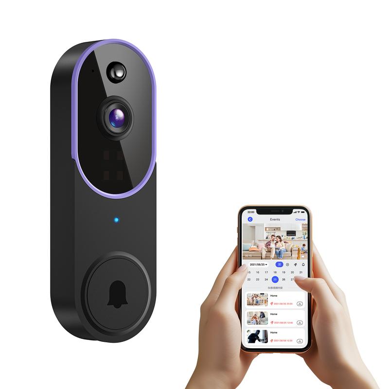 Wireless Video Doorbell Camera 1080P – Battery Smart Doorbell with Human Detection, Night Vision and 2-Way Audio