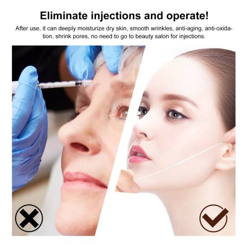 Gold Protein Thread Face Serum Strips, 20 Pcs